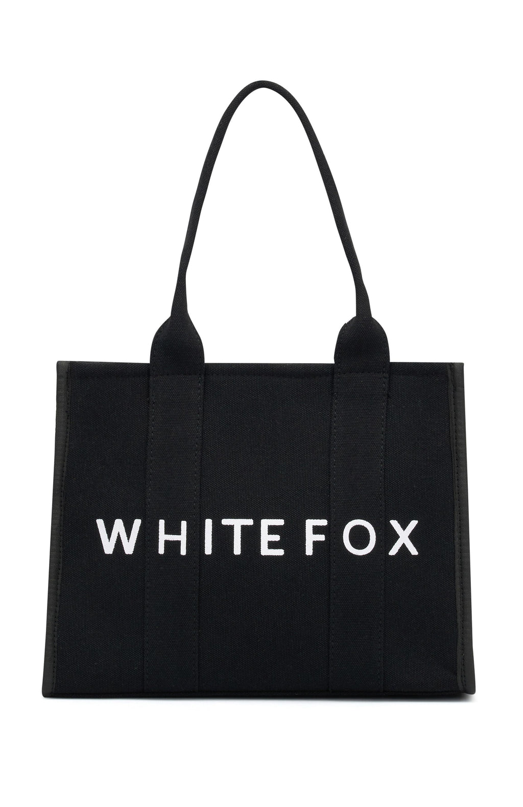 White Fox Mini Tote Bag Black