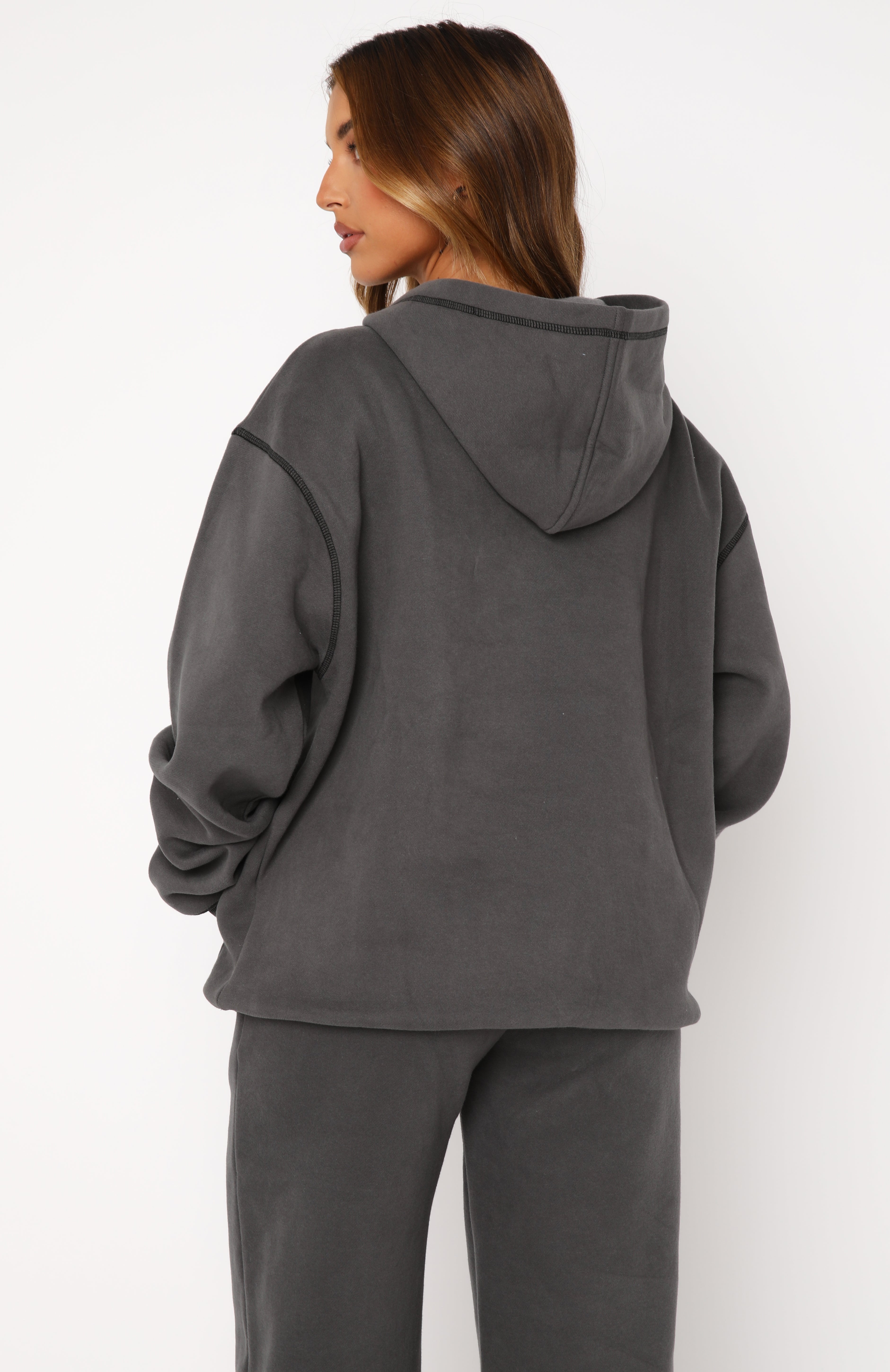 Instant Attraction Oversized Hoodie Charcoal