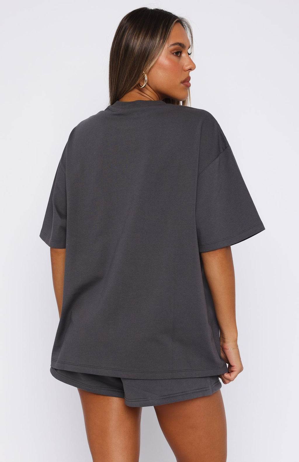 Pick You A Flower Oversized Tee Volcanic