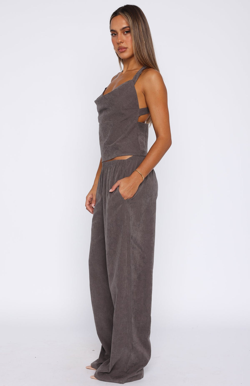 Take A Stance Pants Charcoal