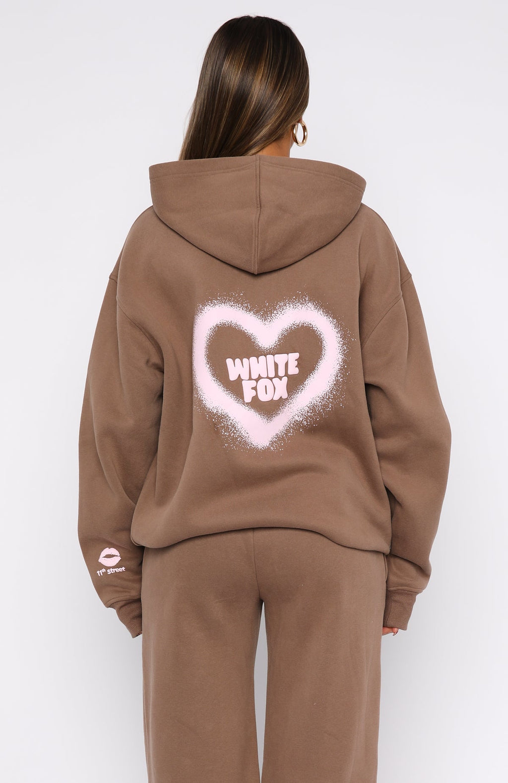 11th Street City Girl At Heart Oversized Hoodie Cinnamon Bun