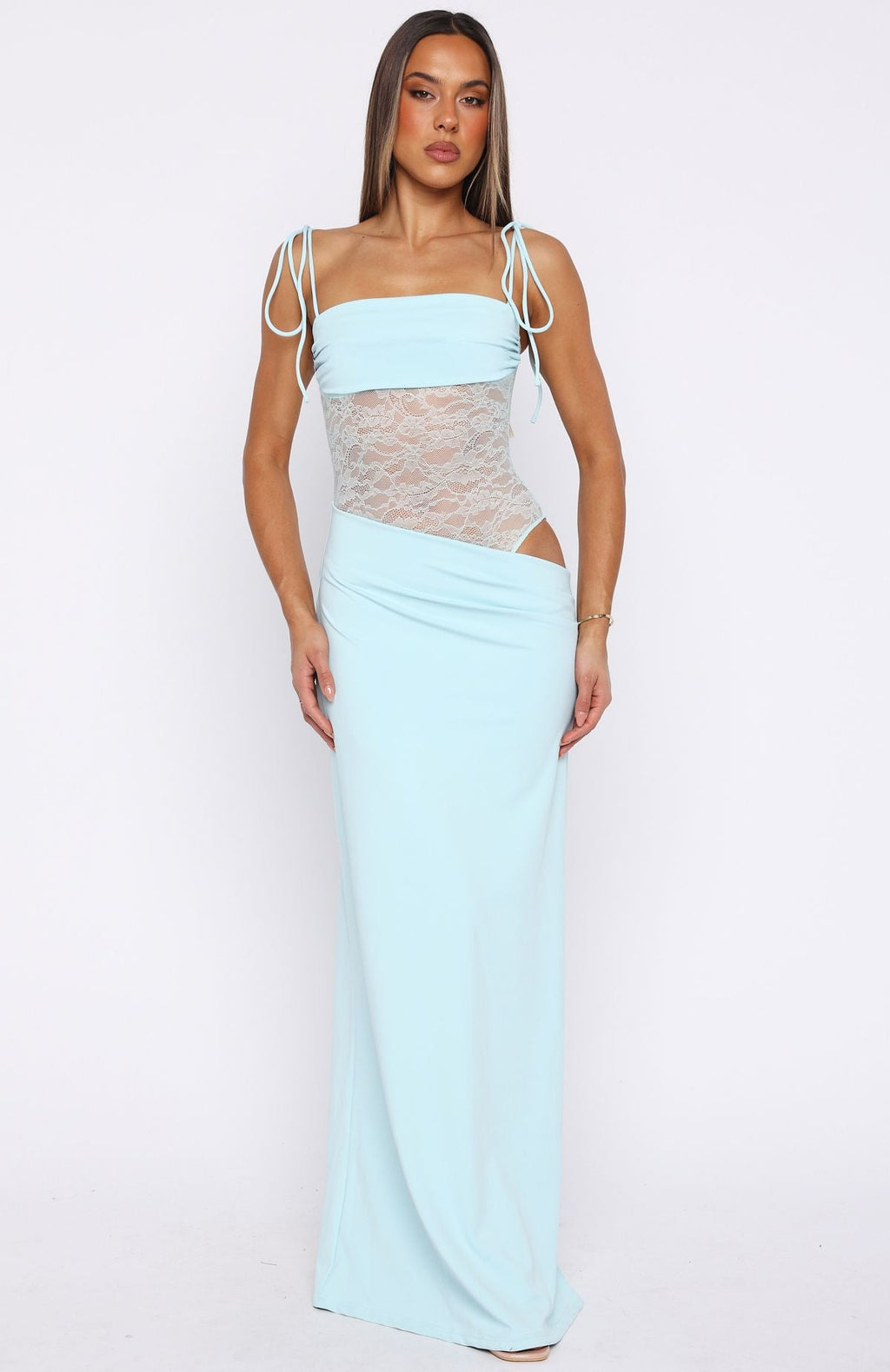 Compliment Me Maxi Dress Baby Blue