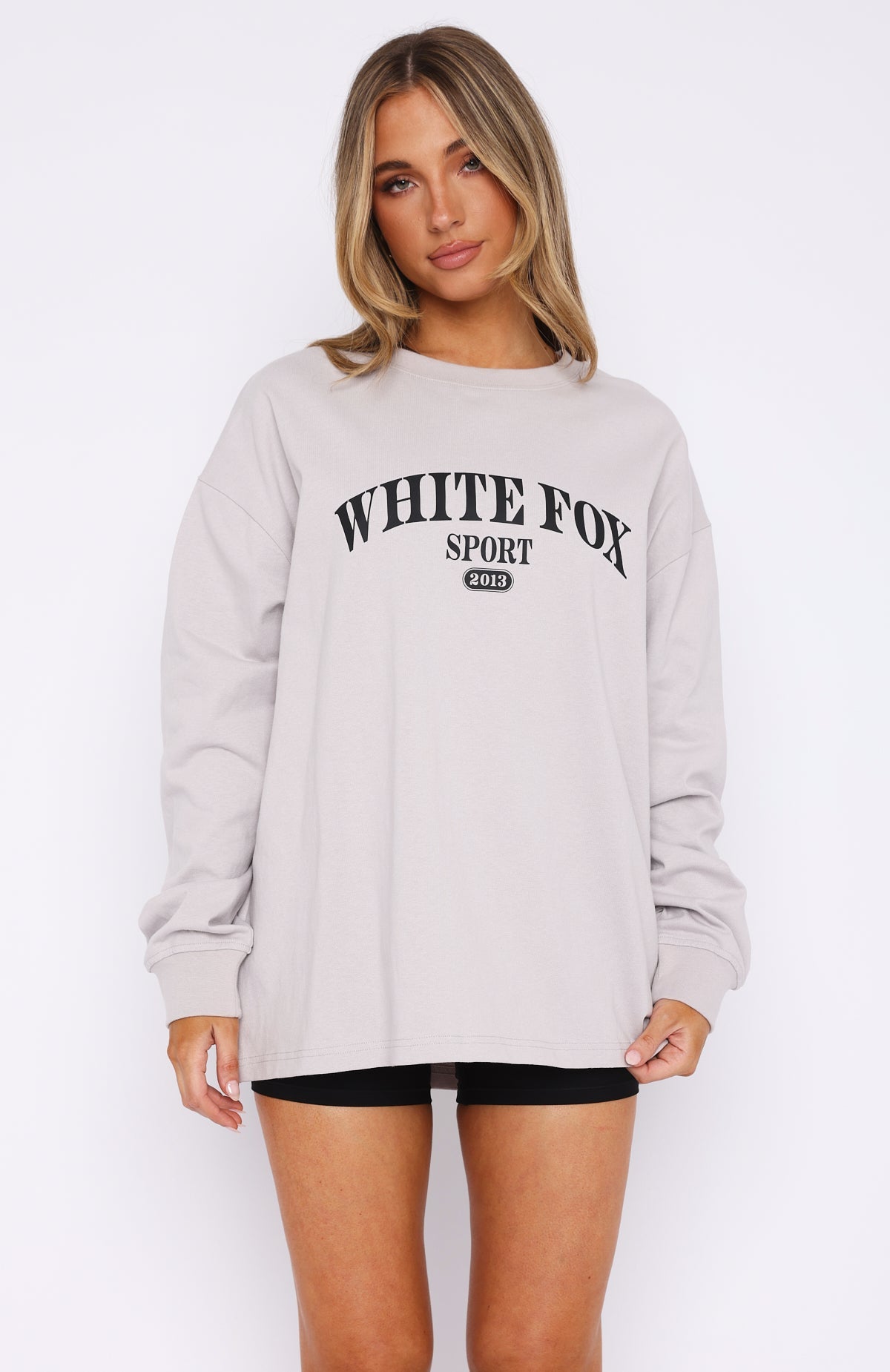 Stand With You Long Sleeve Oversized Tee Moon
