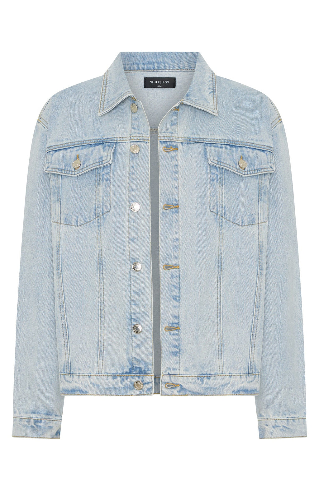 Adriana Oversized Denim Jacket Glacier Blue