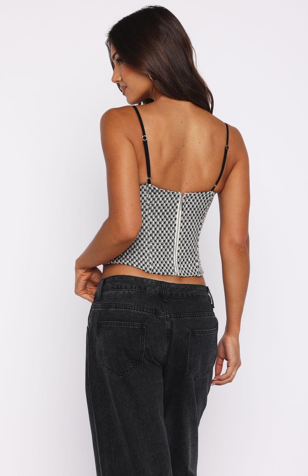 Can't Escape Bustier Black/White
