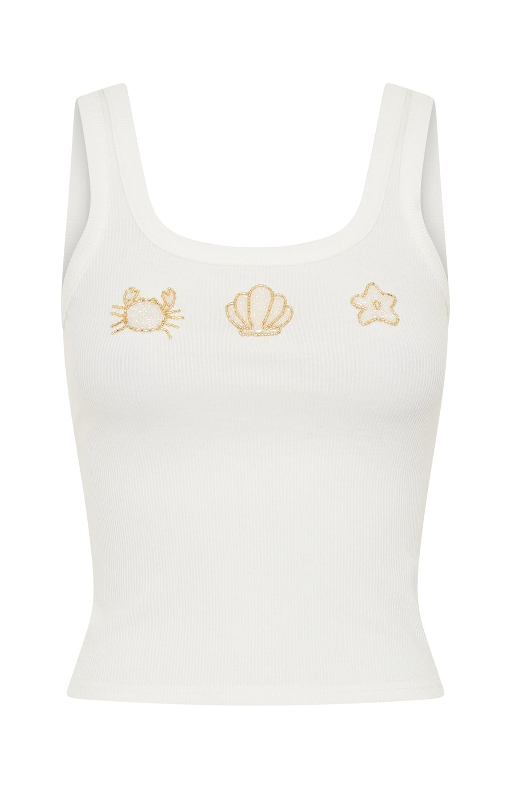 Be The One Rib Tank White
