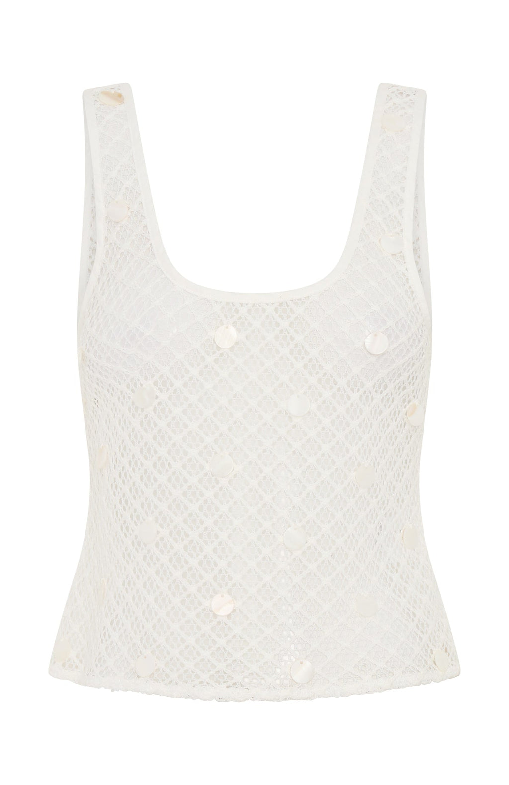 Sun Seeker Crochet Top White