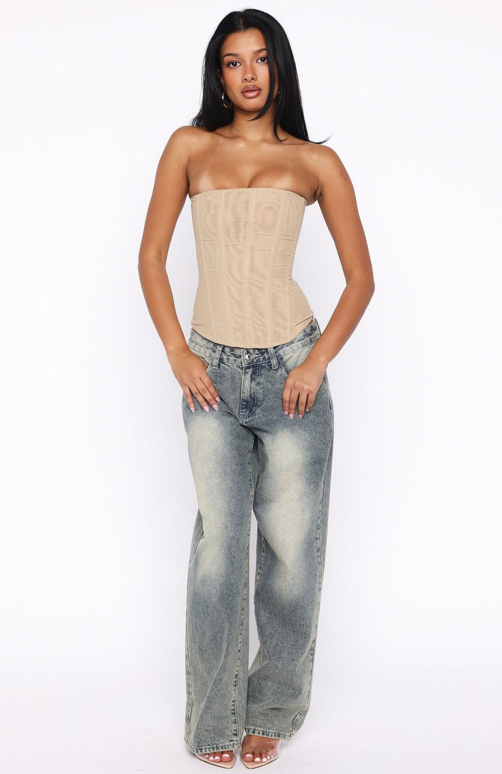 Tell Me A Secret Strapless Bustier Nude