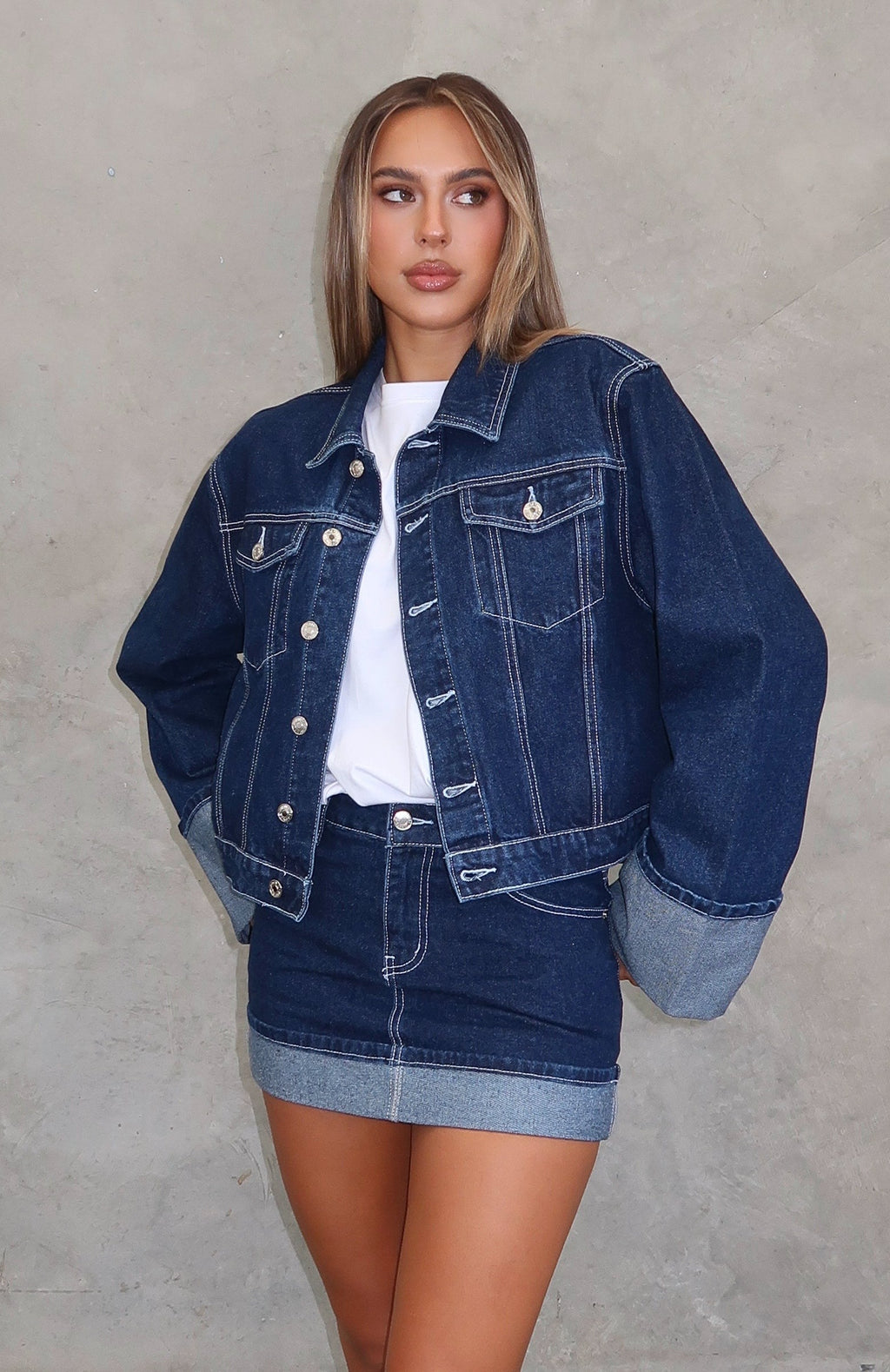 Charlotte Denim Jacket Dark Indigo