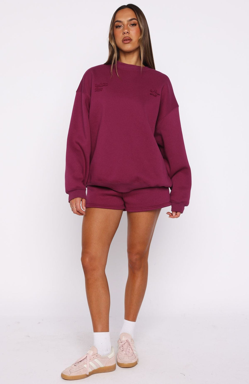 From The Archives Lexi Oversized Sweater Berry