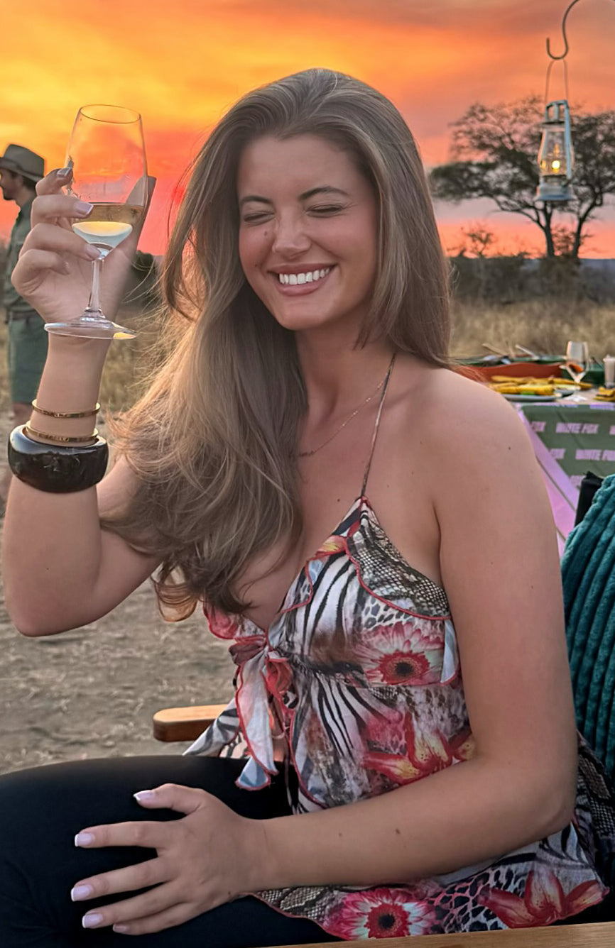 Flirty And Thriving Halter Top Savage Bloom