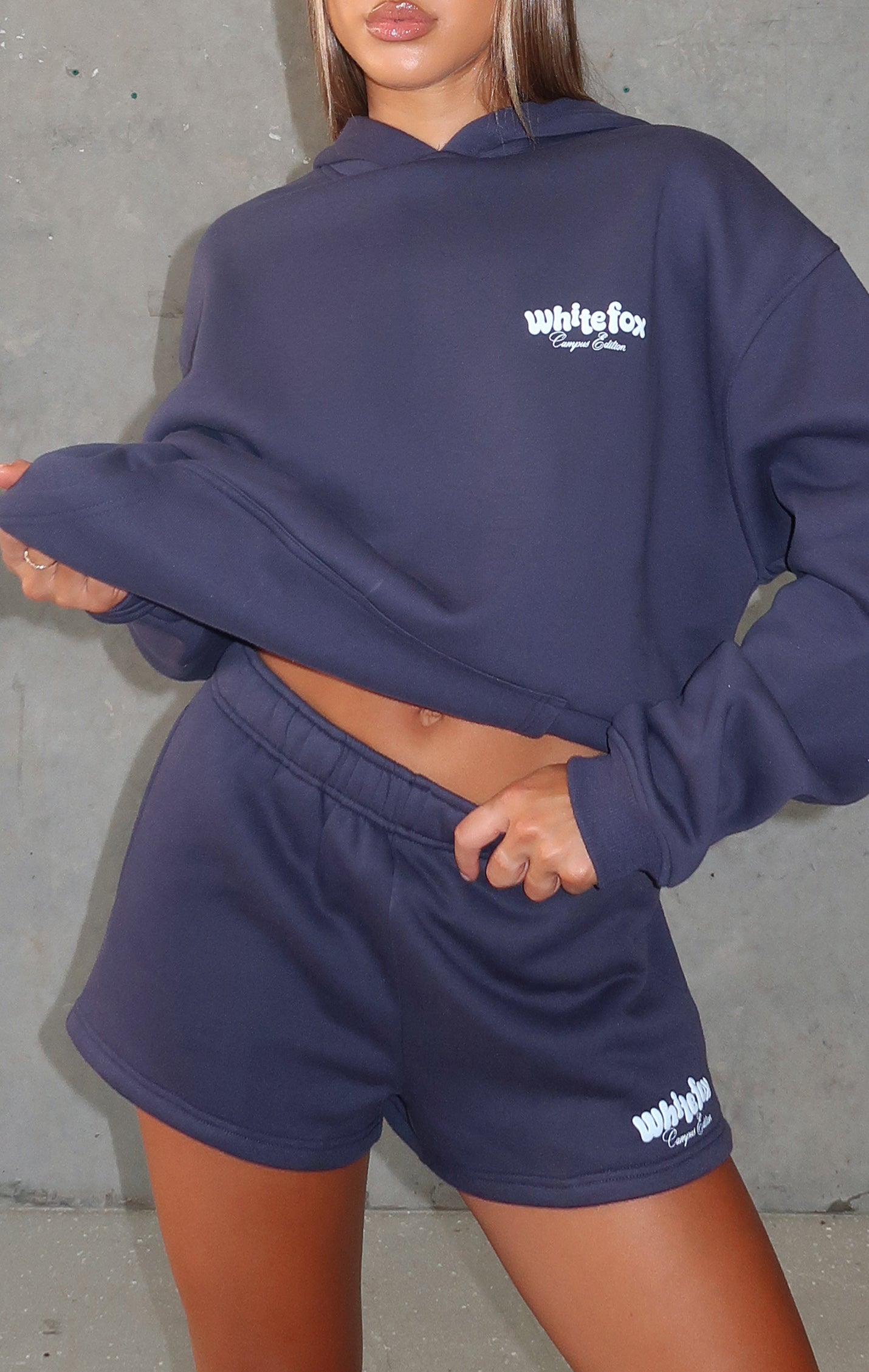 High Above Oversized Hoodie Navy