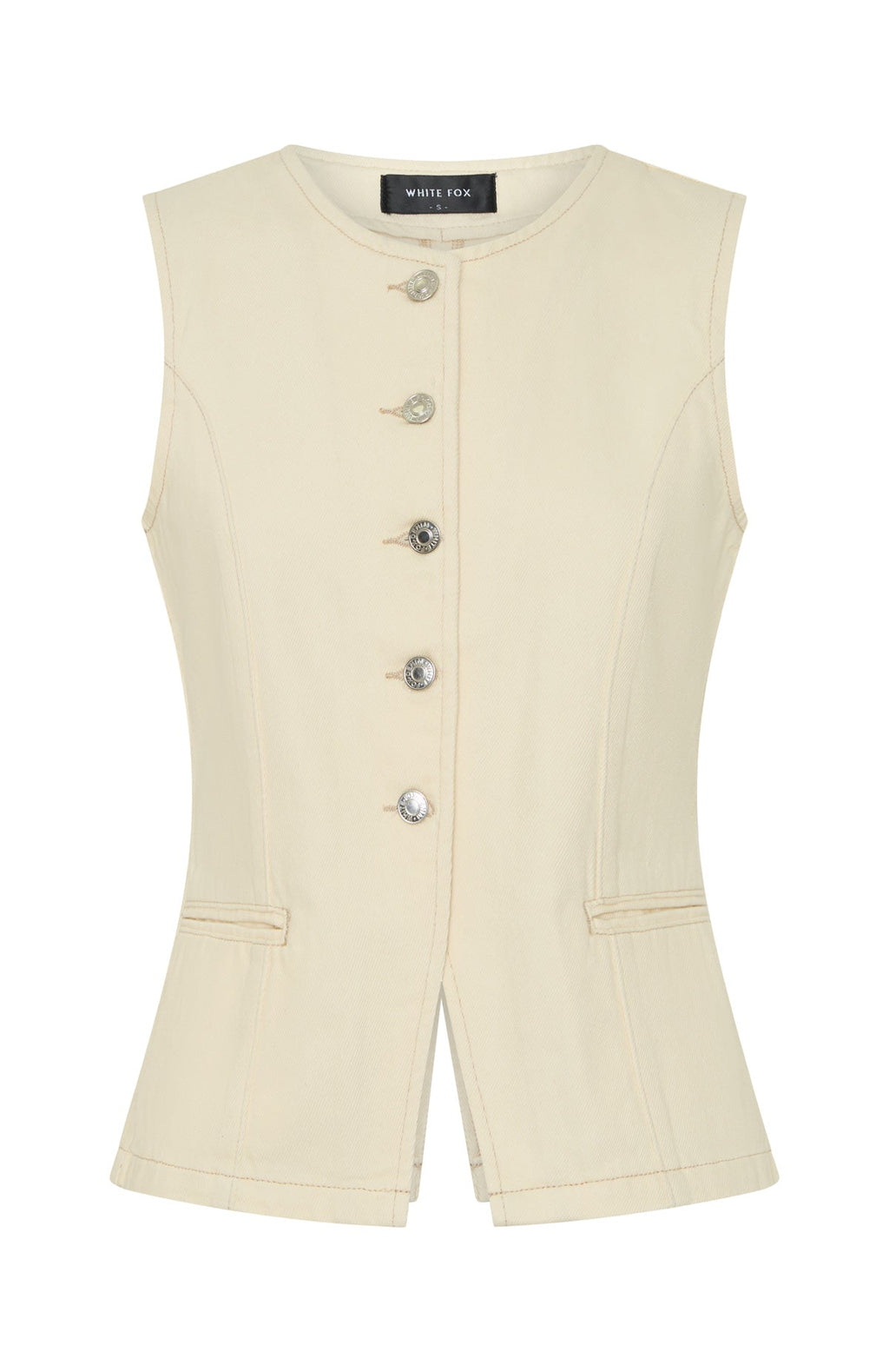 I'll Miss You Denim Top Cream