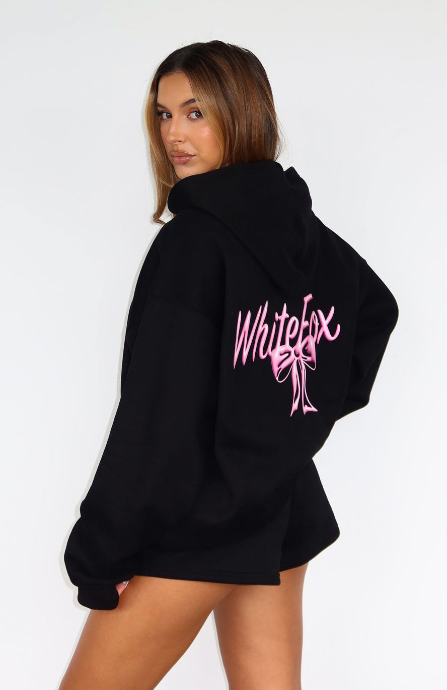 Protecting What's Mine Zip Front Hoodie Black