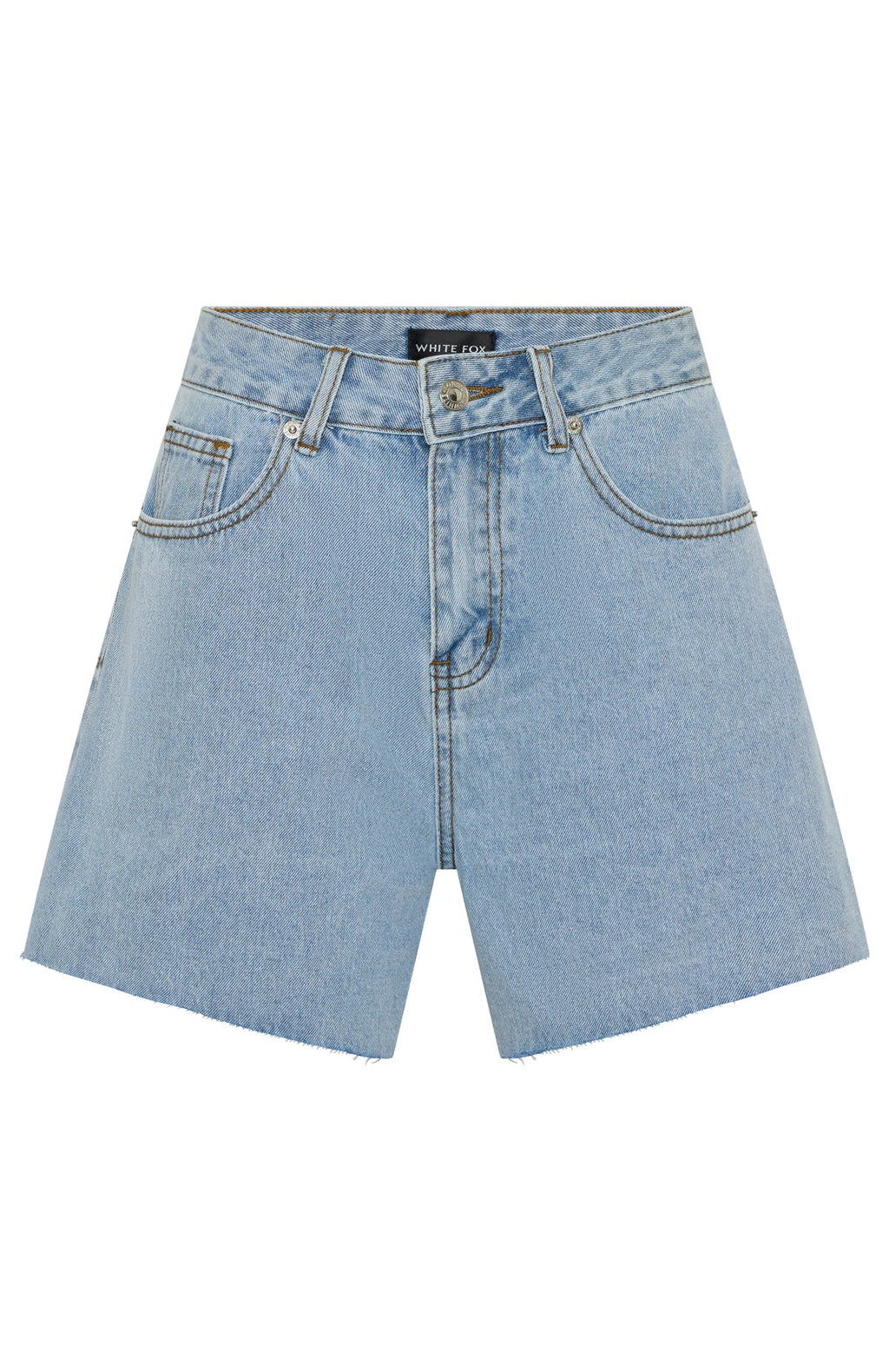 Keep It Brief Denim Shorts Light Blue