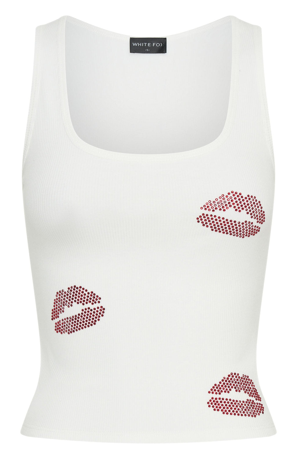 Pepper You In Kisses Tank Top White