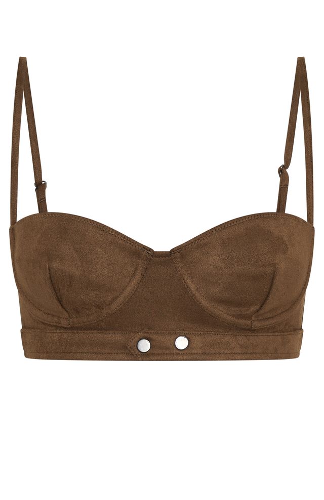 Never Going Back Crop Chocolate