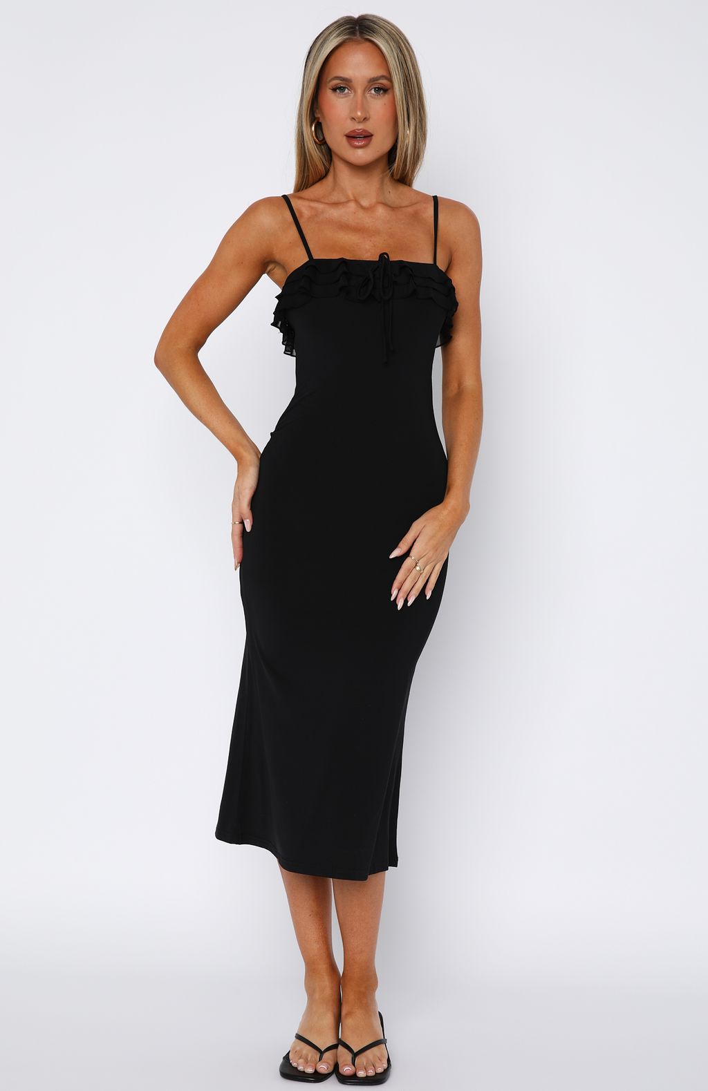 I'm Your Favourite Midi Dress Black
