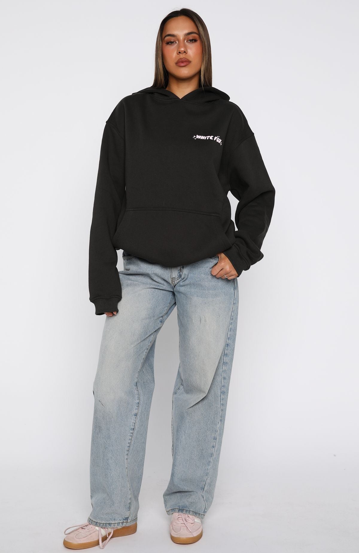 Christmas Feeling Oversized Hoodie Charcoal