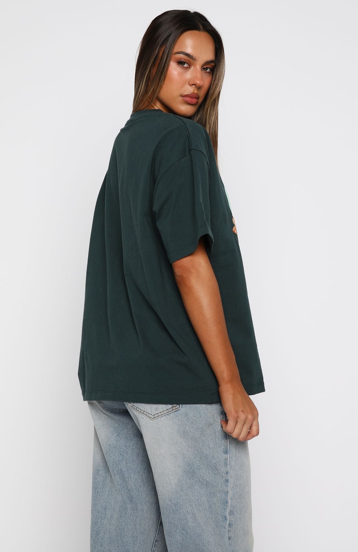 Holly Jolly Christmas Oversized Tee Pine