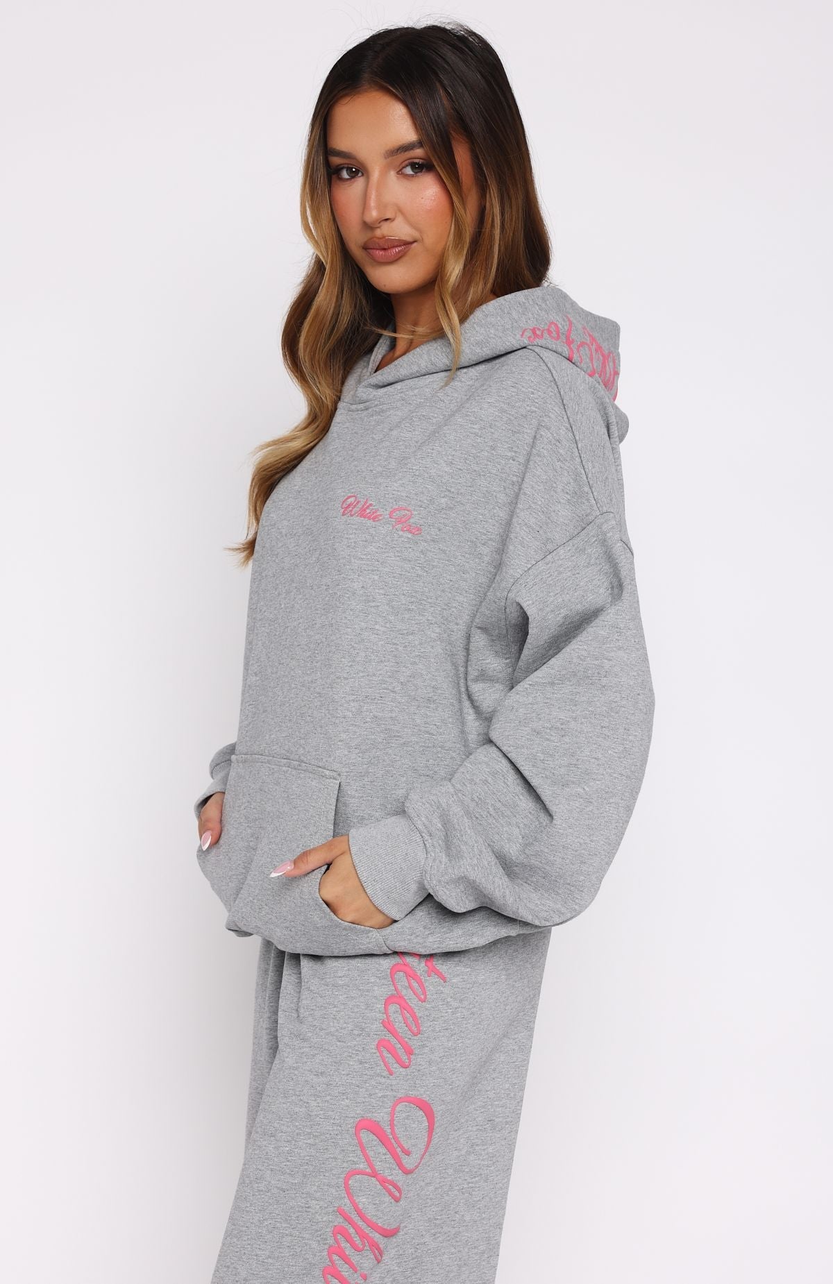 Lucky Thirteen Shaya Oversized Hoodie Dark Grey Marle