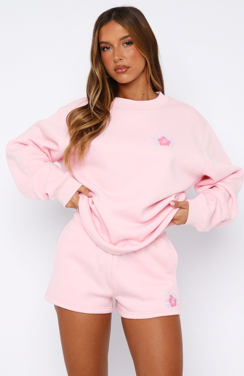 Keep Blooming Lounge Shorts Pink