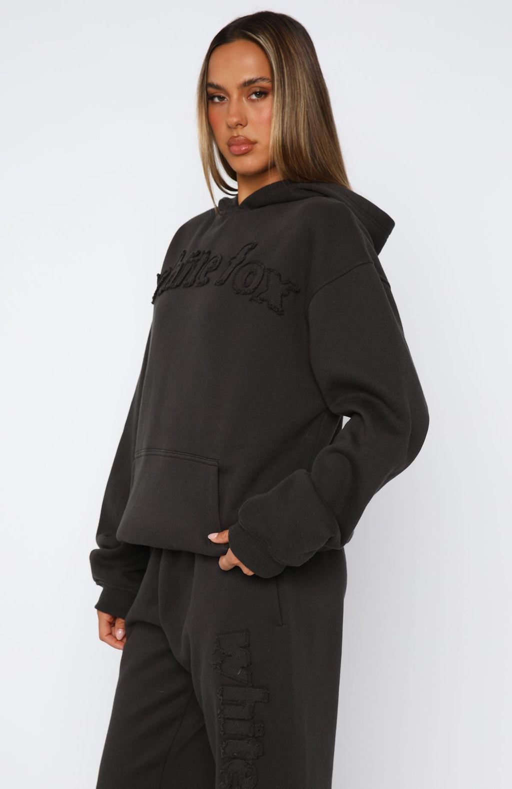 From The Archives Lexi Oversized Hoodie Charcoal