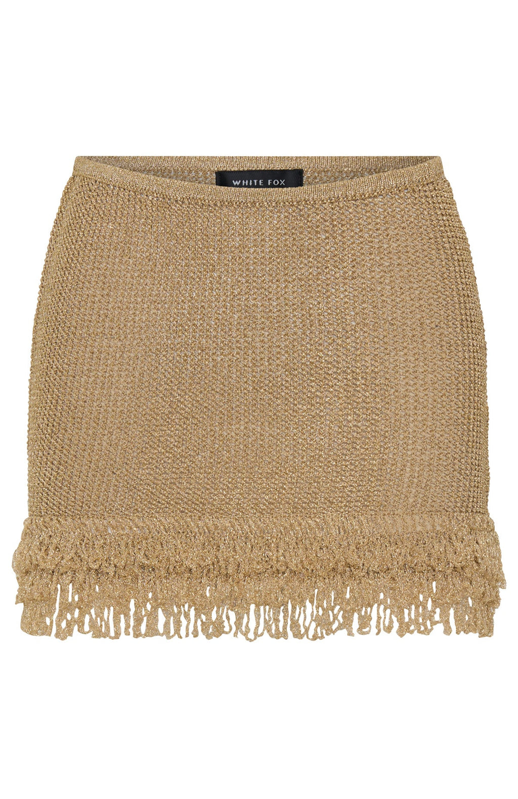 Cha Cha Knit Mini Skirt Gold