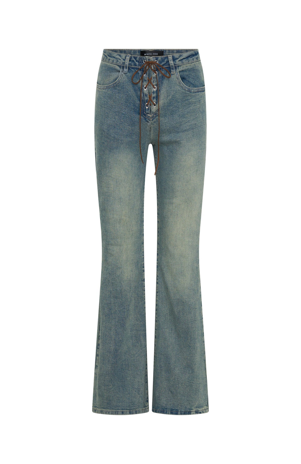 Original Trendsetter Low Rise Flare Jeans Brown Blue