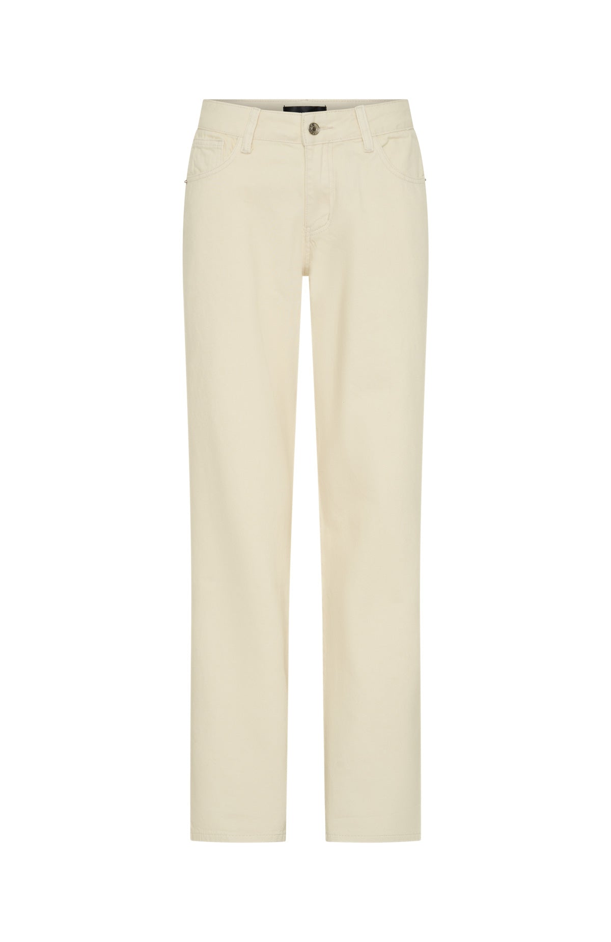 Zara Low Rise Straight Leg Jeans Cream