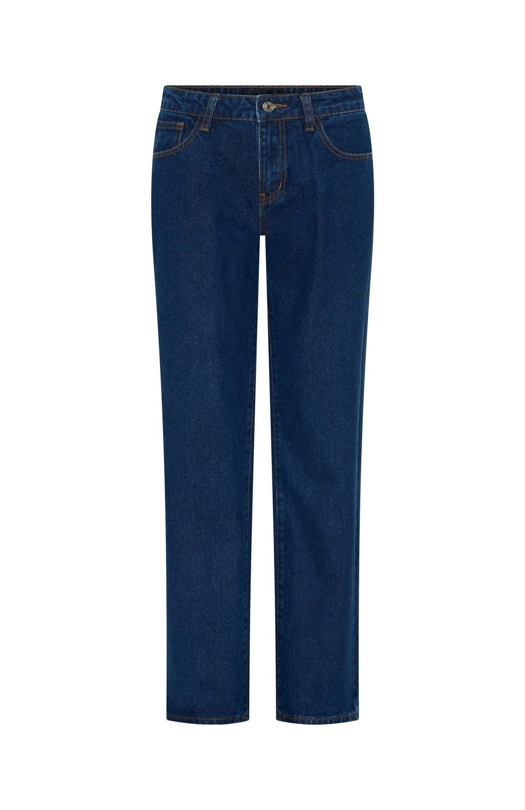 Zara Low Rise Straight Leg Jeans Dark Blue