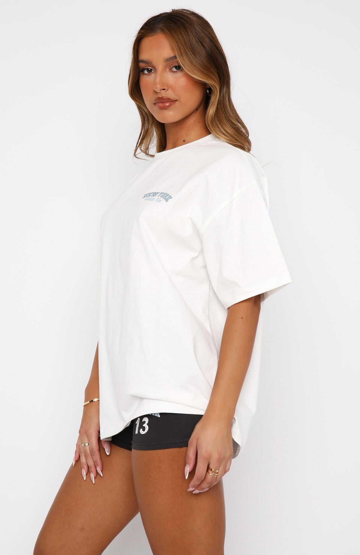 Team New York Oversized Tee White