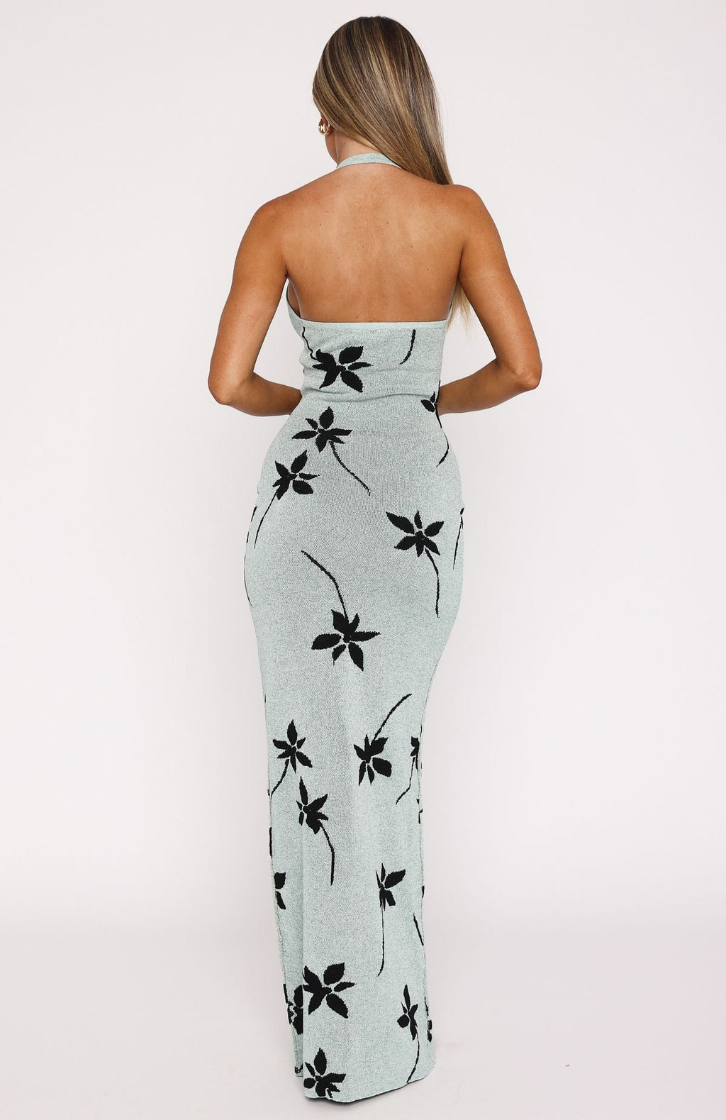 Chasing Heaven Knit Maxi Dress Mint