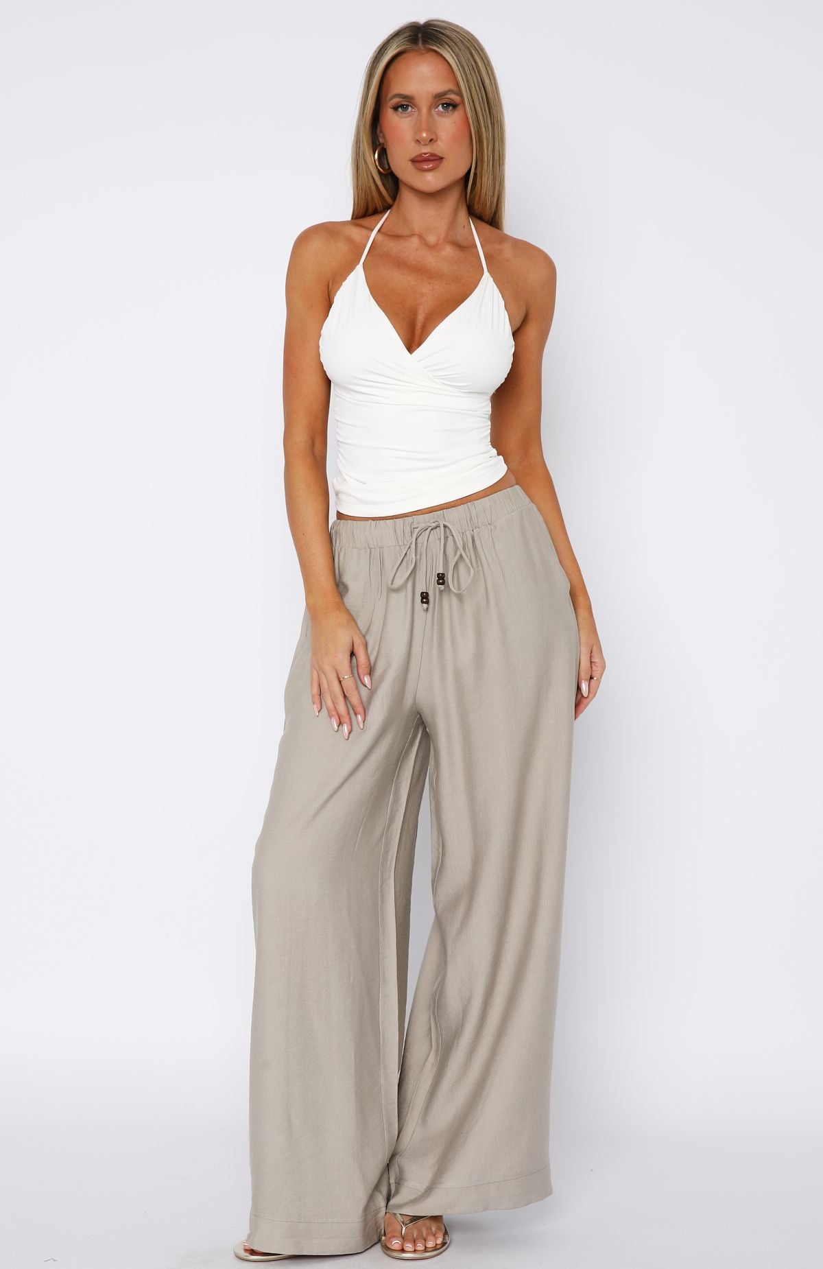 Loving Me Linen Pants Beige