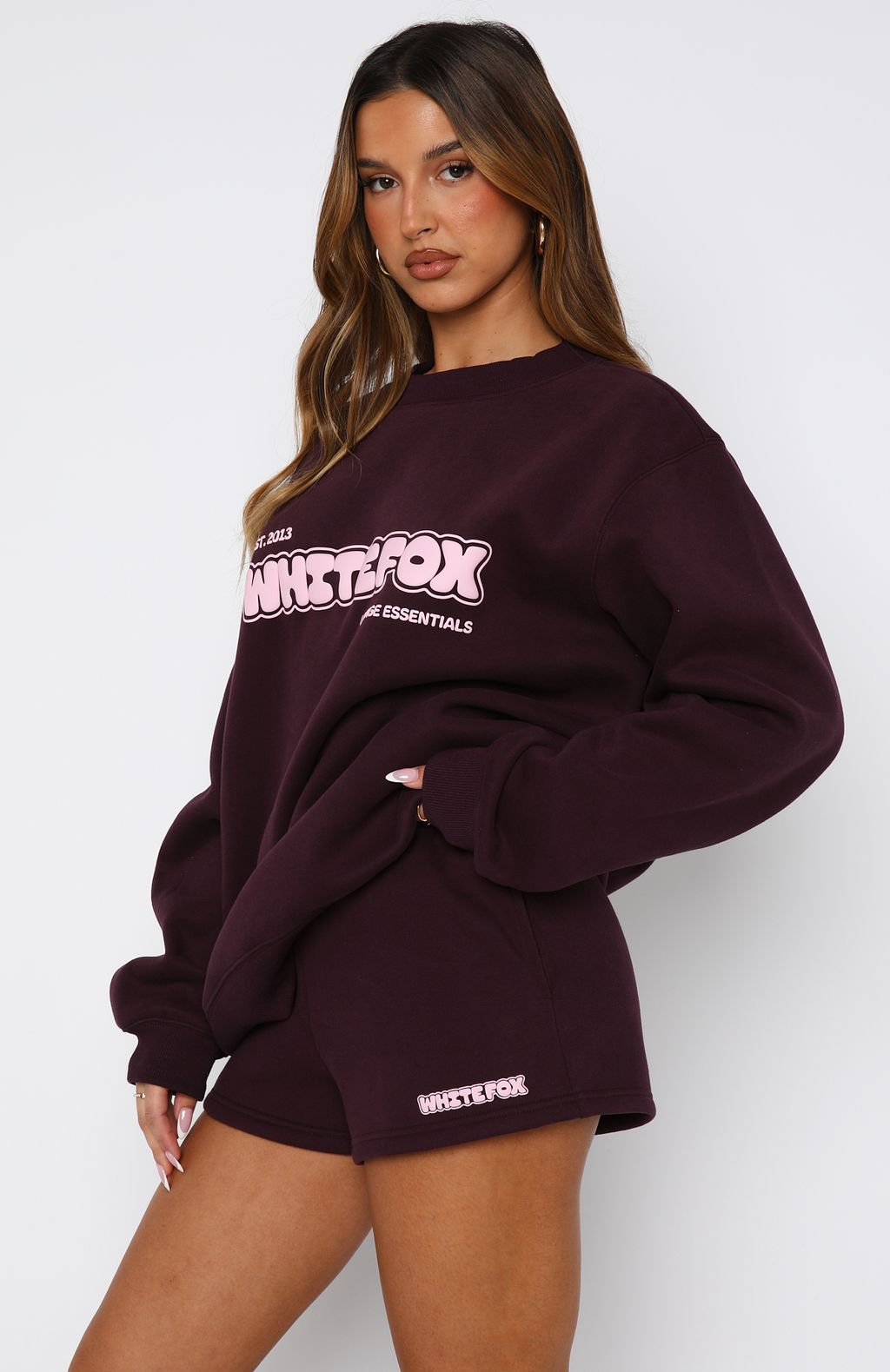 Give It A Try Lounge Shorts Plum