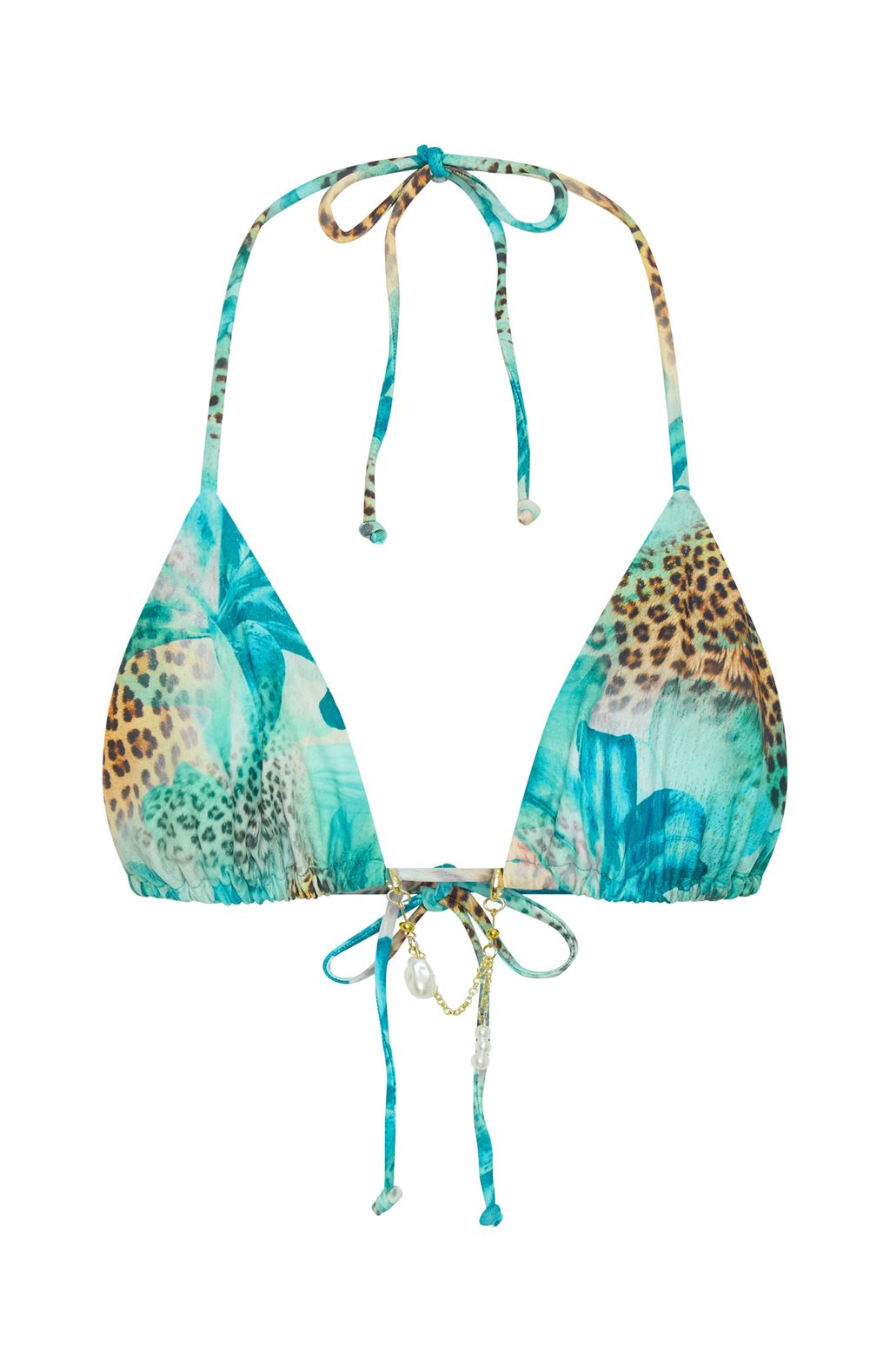 Opal Shore Bikini Top Feline Paradise