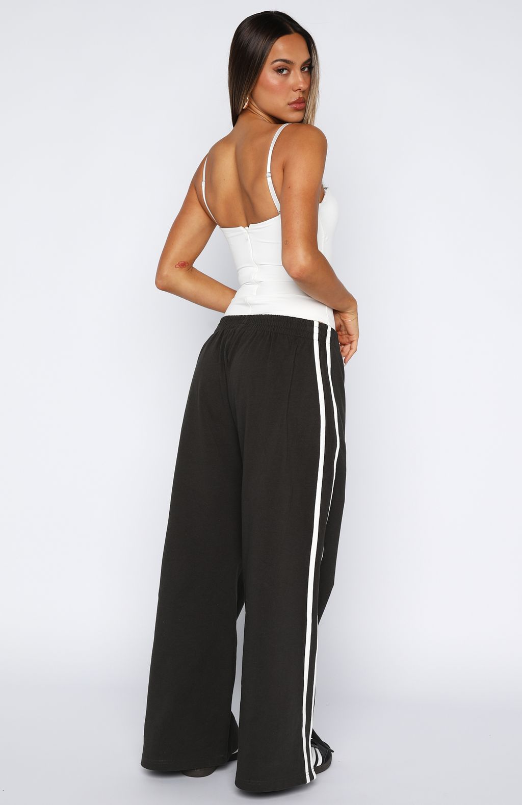 Make Me Promises Pants Charcoal