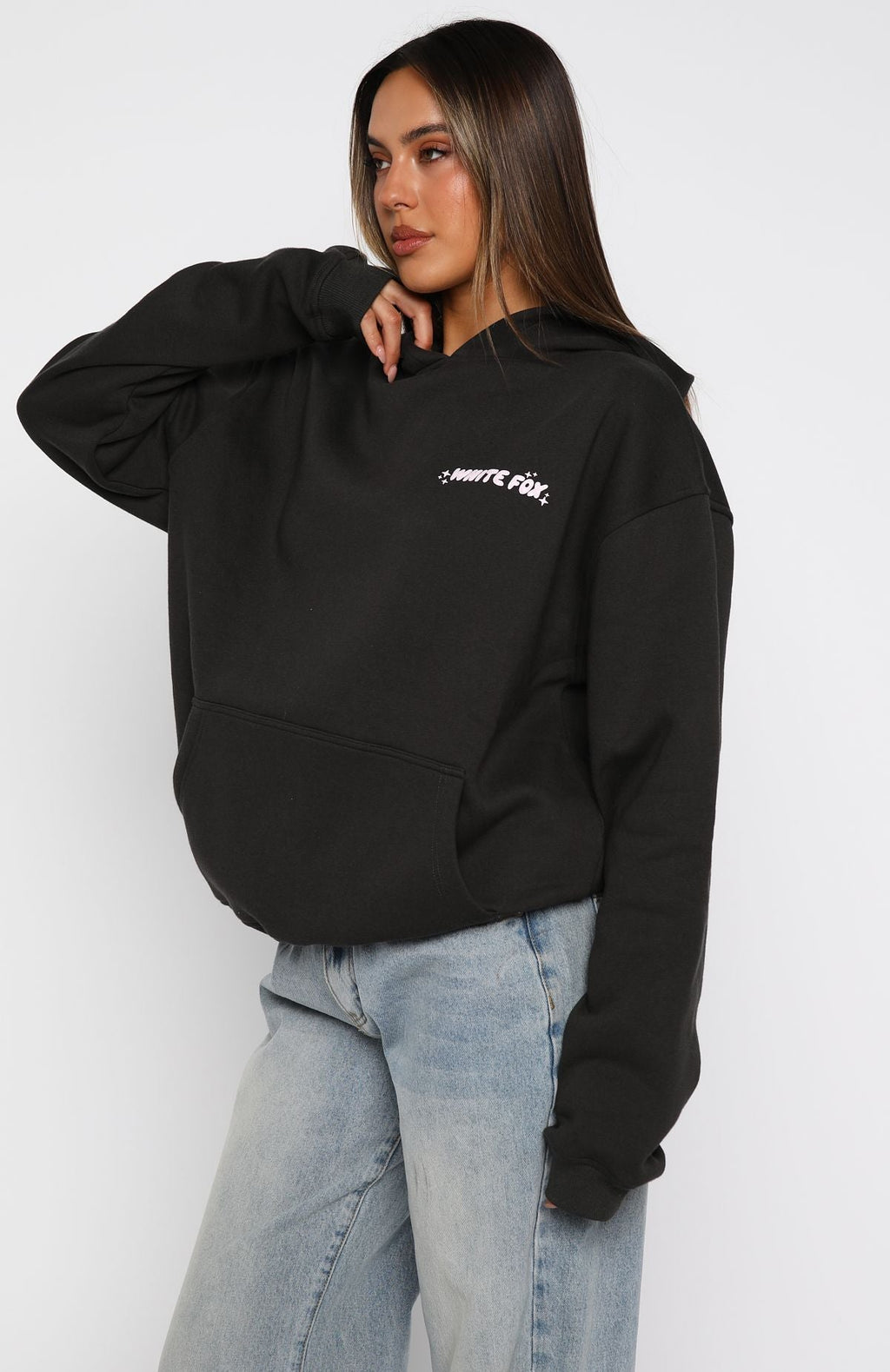 Christmas Feeling Oversized Hoodie Charcoal