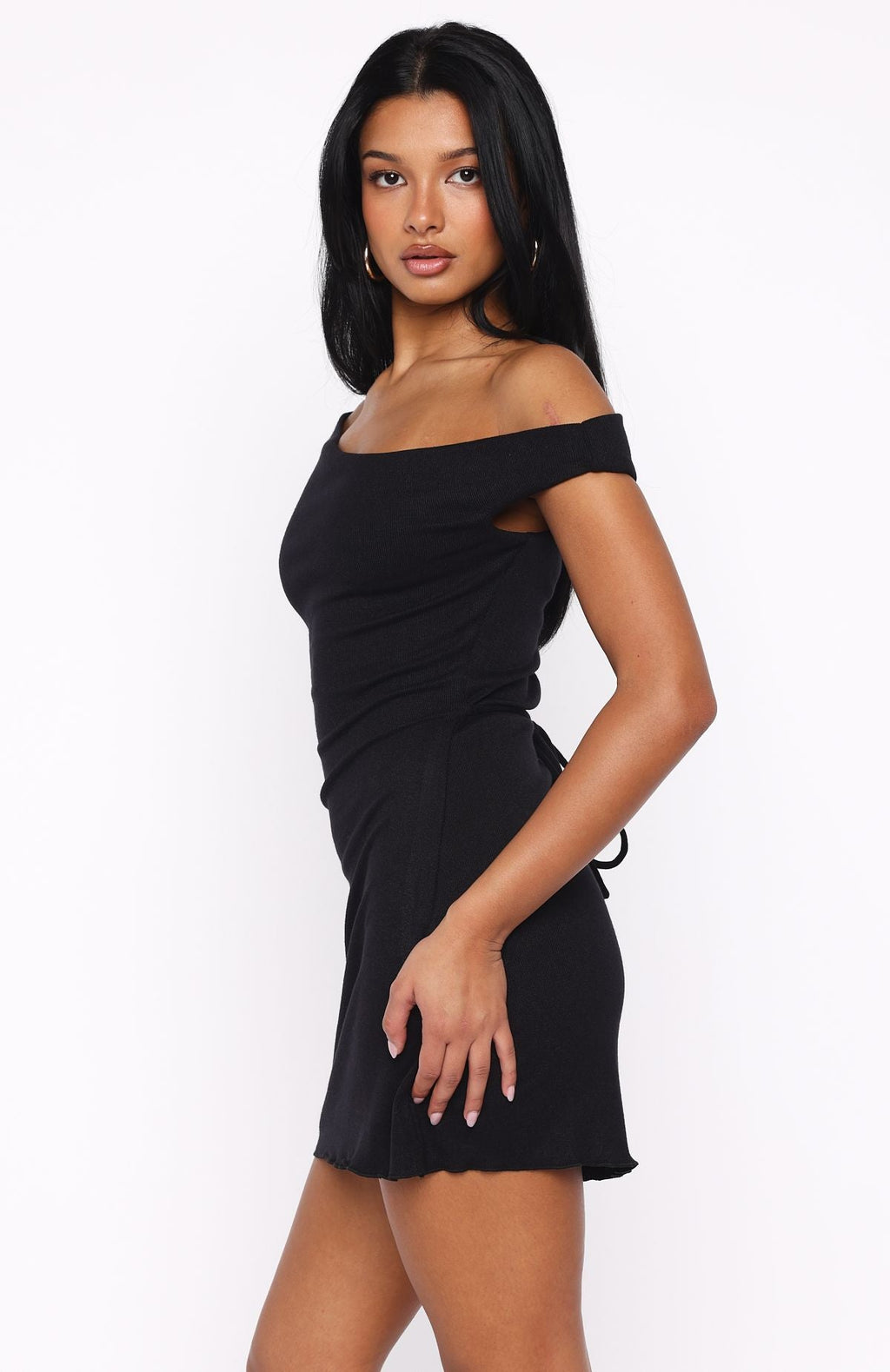 Nights Away Mini Dress Black