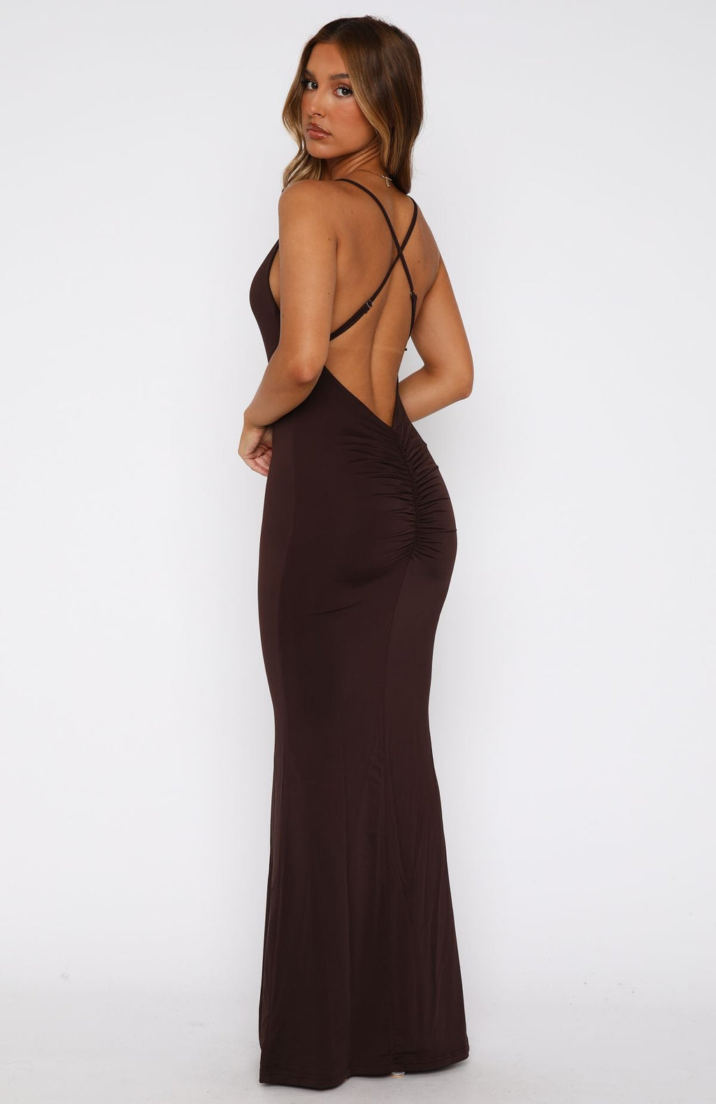 Vacation Vibes Maxi Dress Chocolate