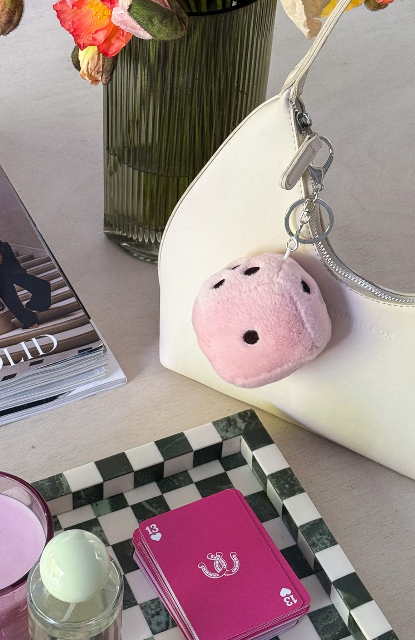 Lucky Thirteen Heidi Keychain Baby Pink