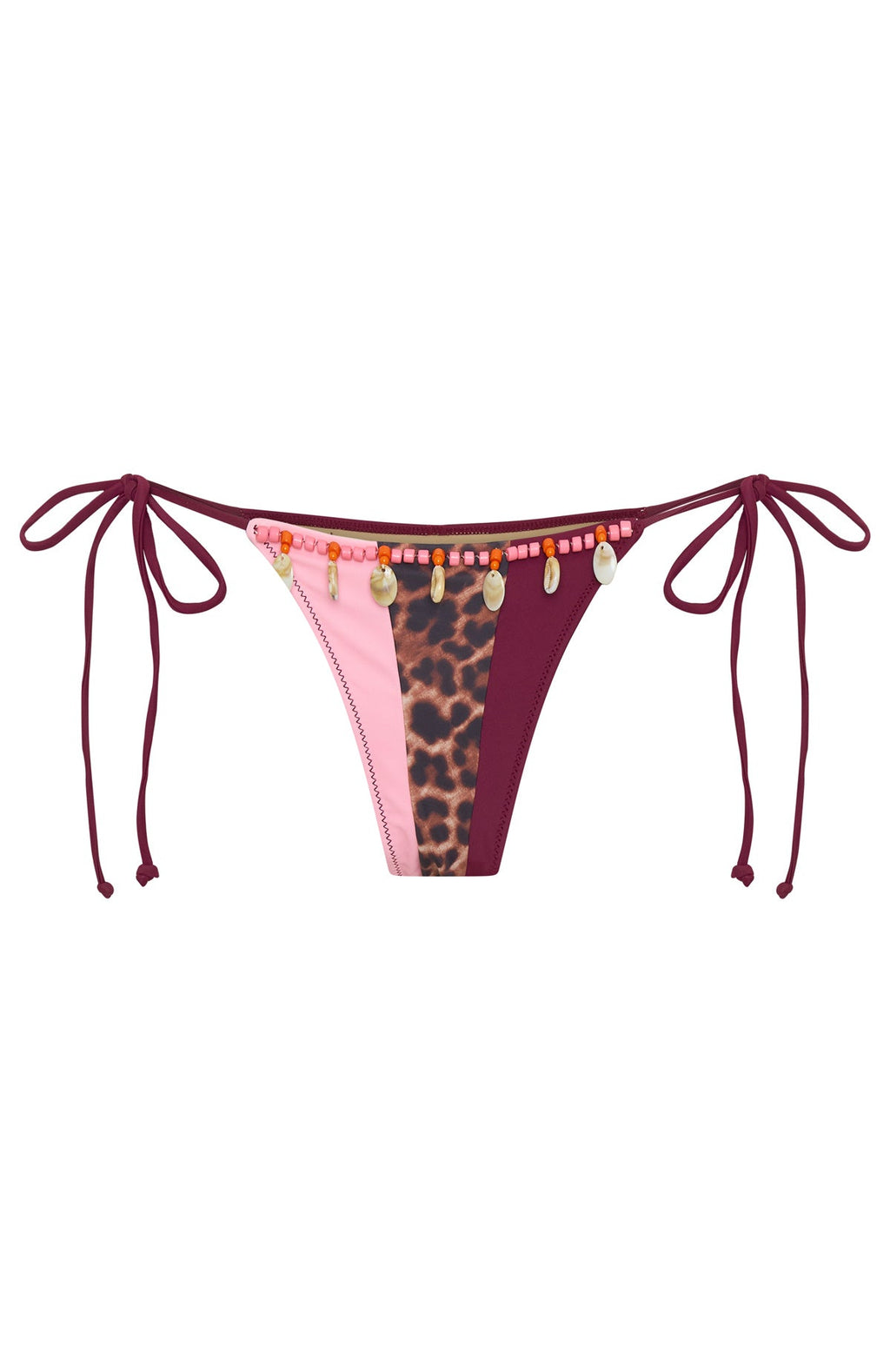 Angelika Bikini Bottoms Leopard Splice