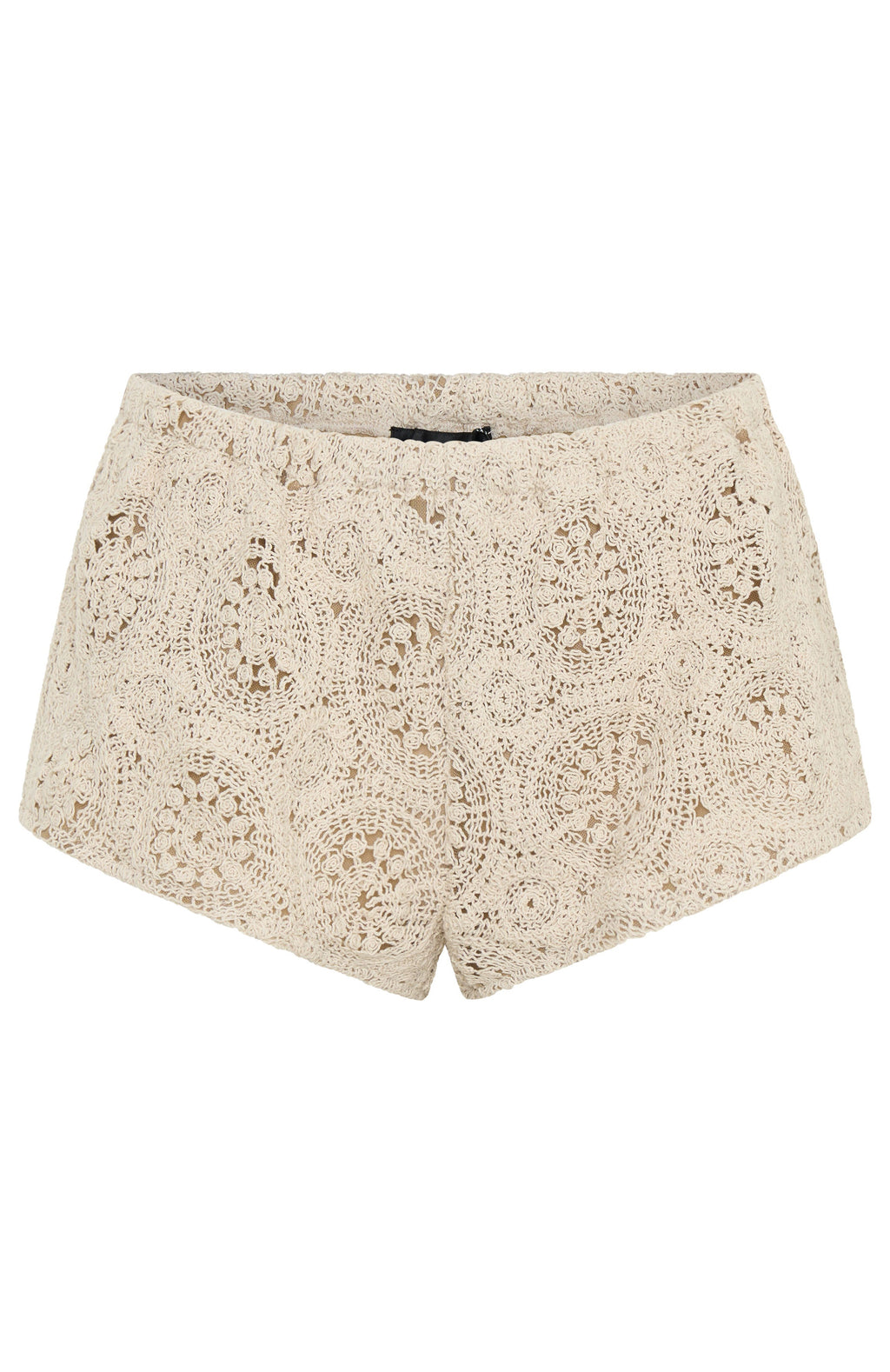 Athena Crochet Shorts Off White