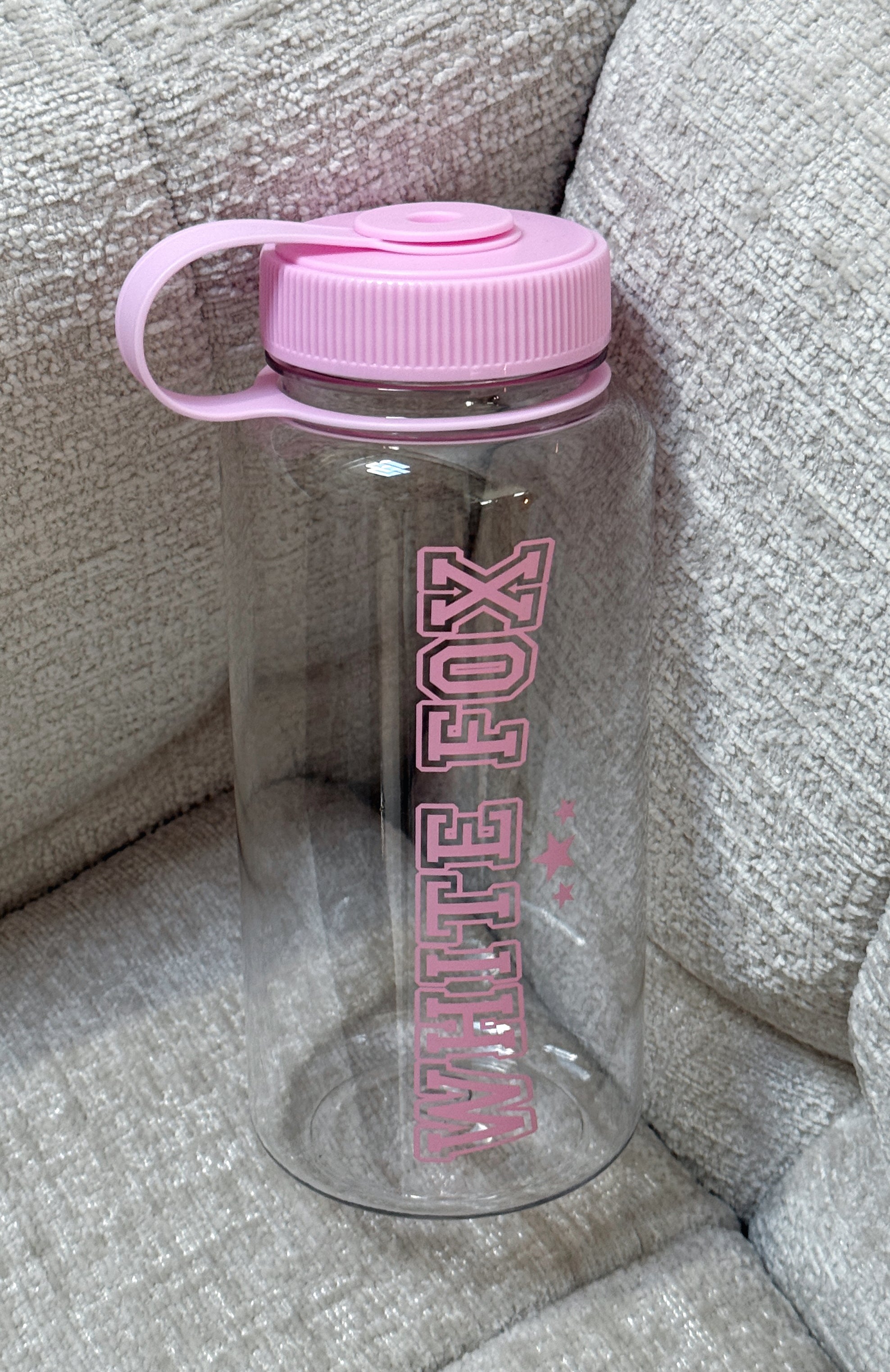 Campus Drink Bottle 1 Litre Clear/Pink