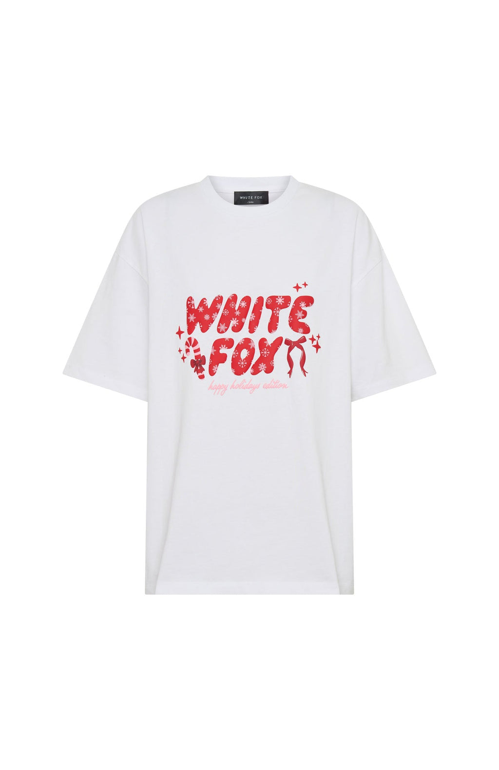 Christmas Feeling Oversized Tee White