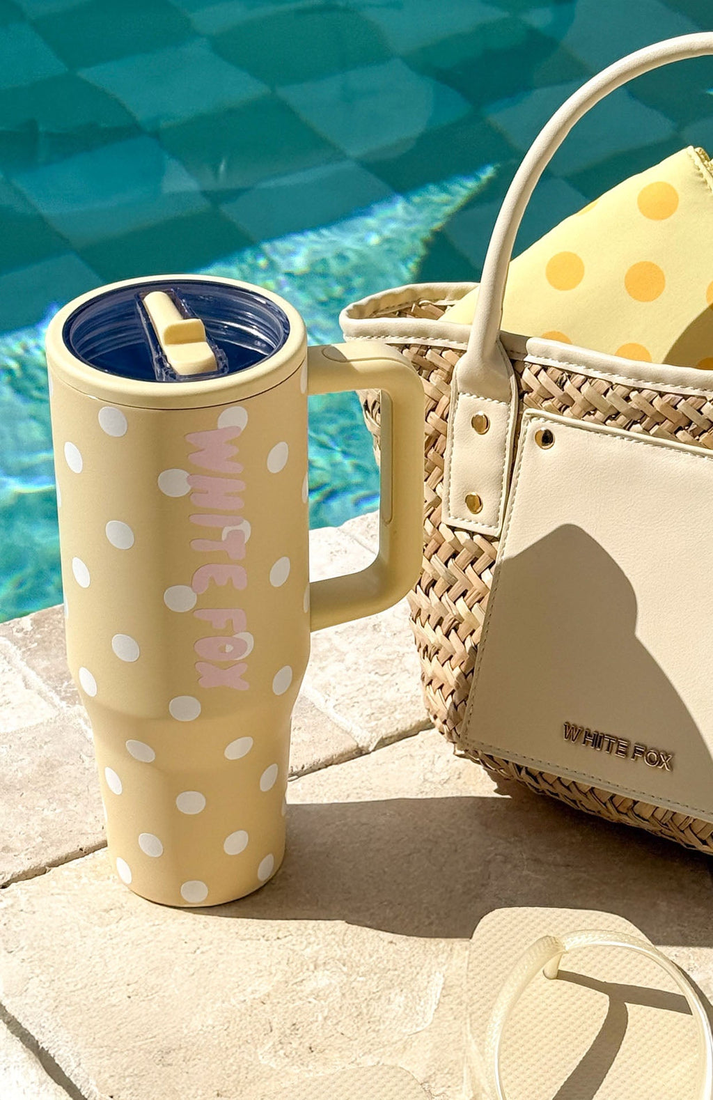 Colson Drink Bottle 1.2 Litre Lemon Polka Dot
