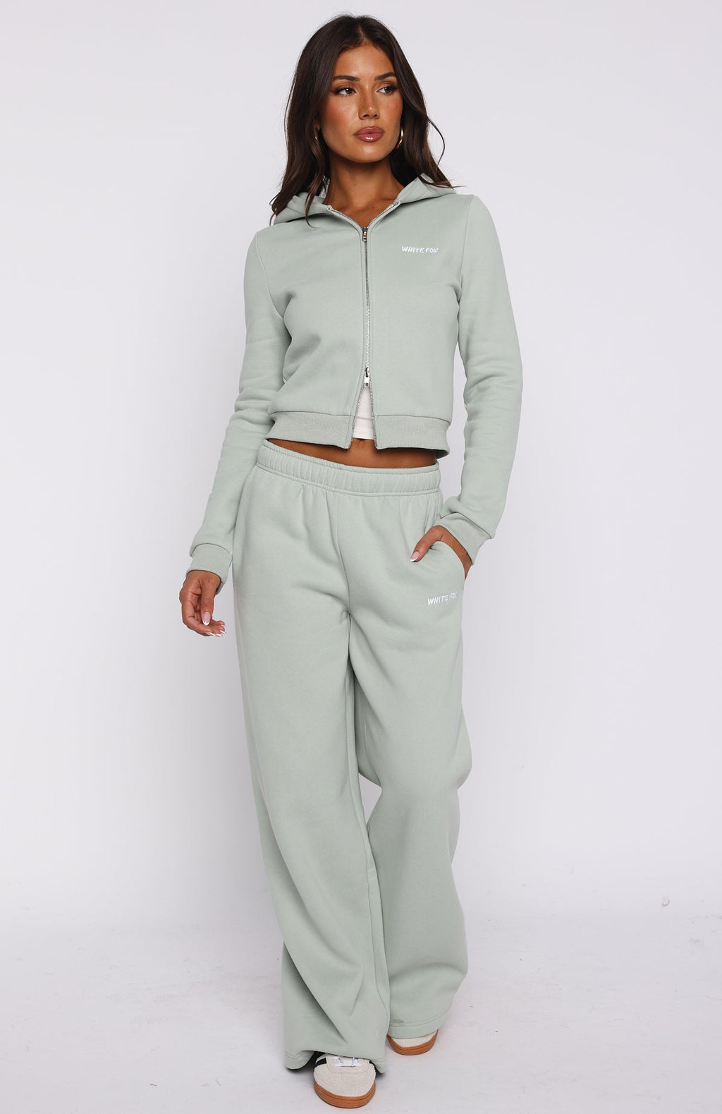 Comfy And Cute Wide Leg Sweatpants Seafoam