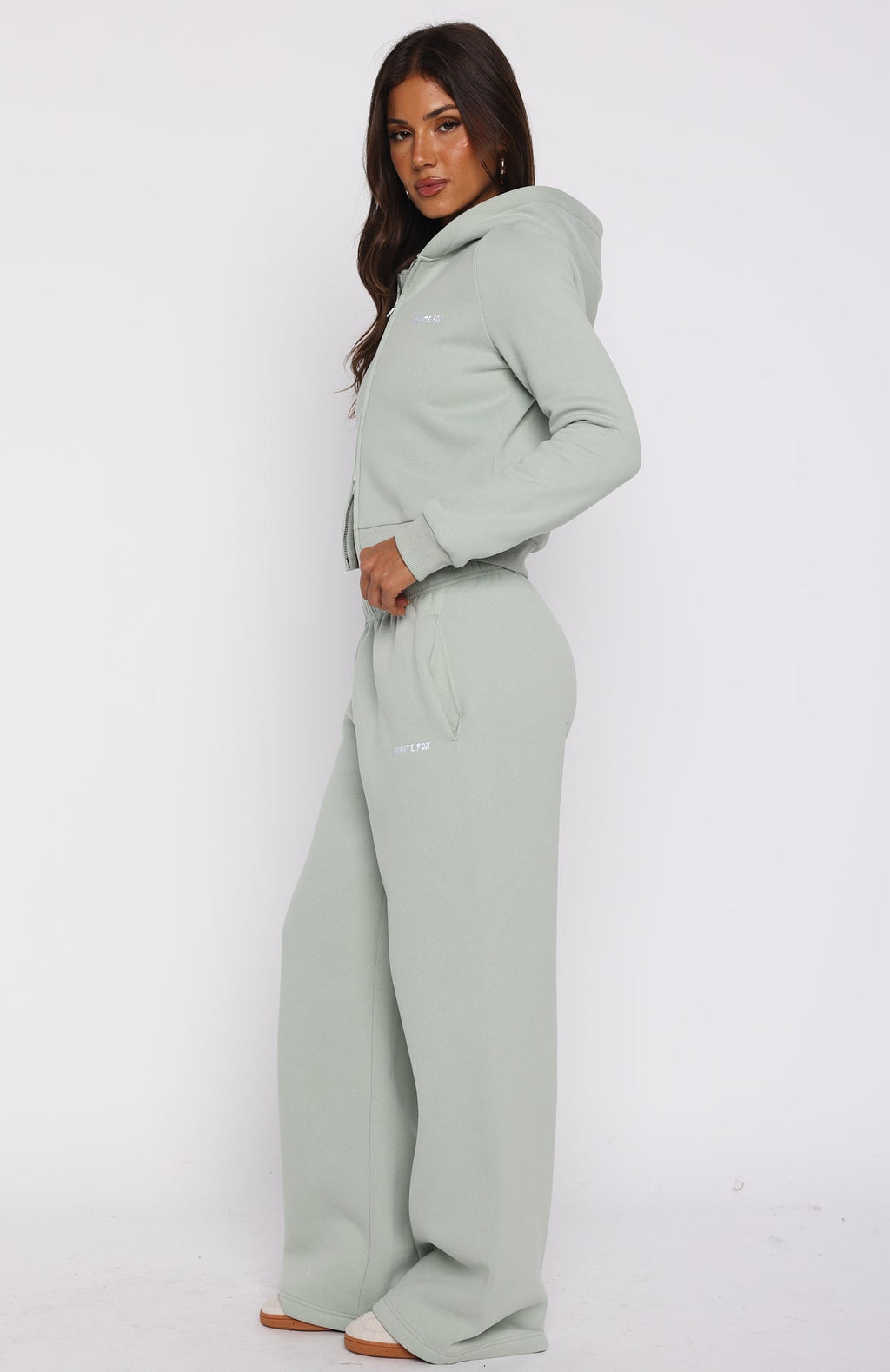 Comfy And Cute Wide Leg Sweatpants Seafoam
