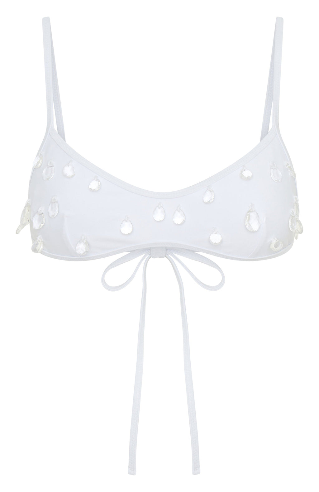 Crystal Coast Bikini Top White