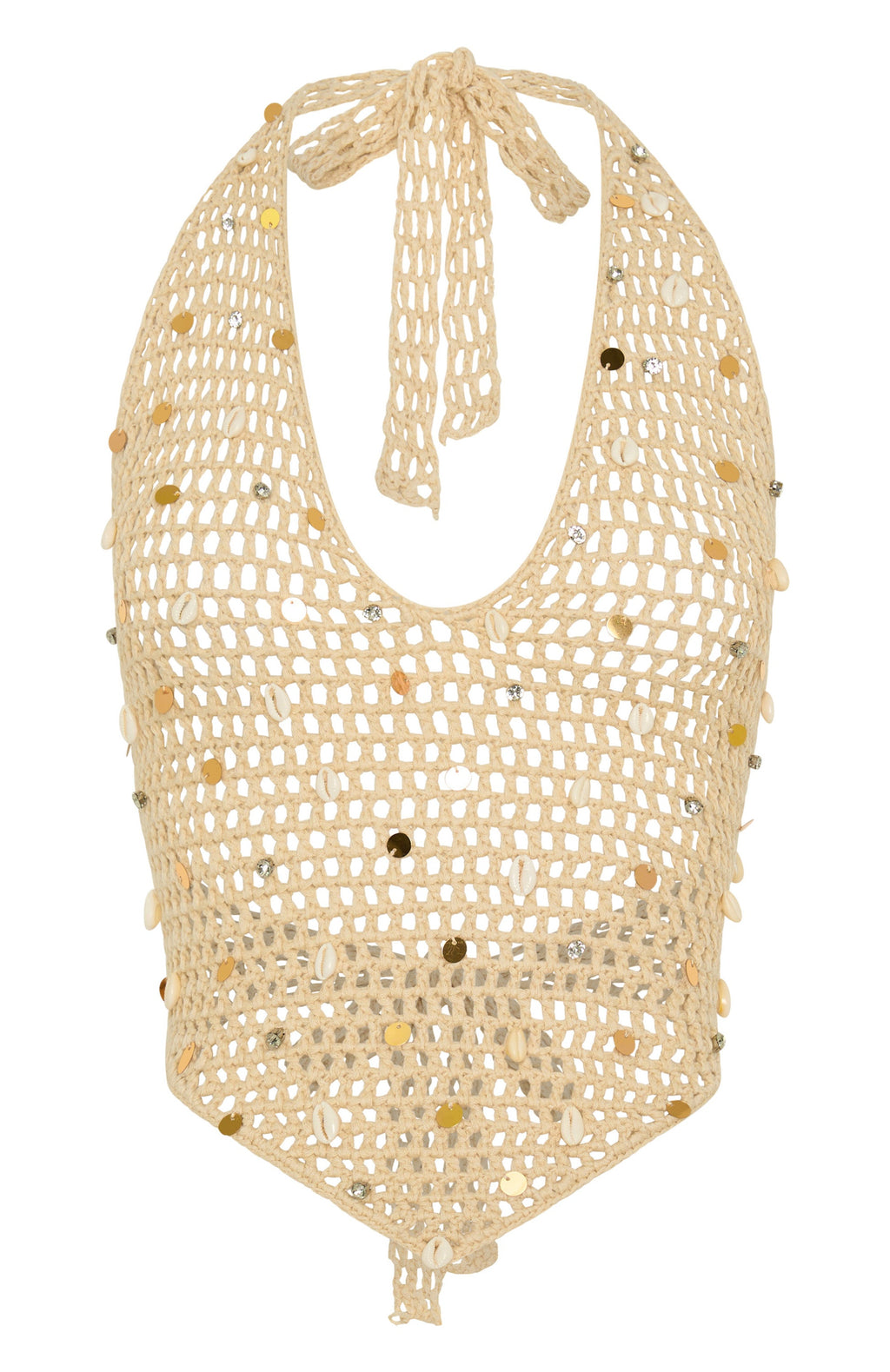 Dance With You Crochet Top Sand